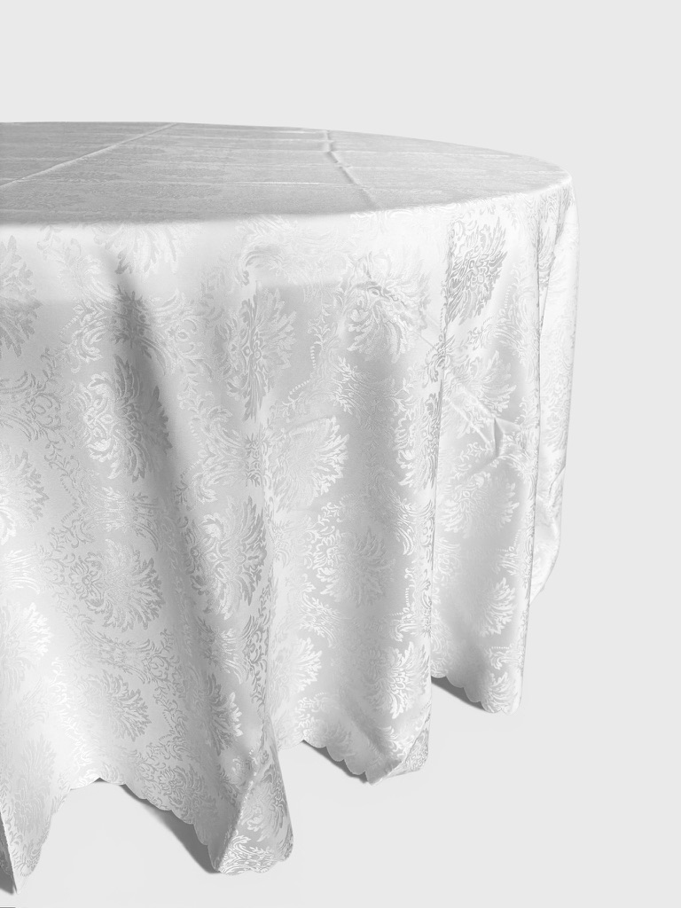 mantel blanco redondo 3m