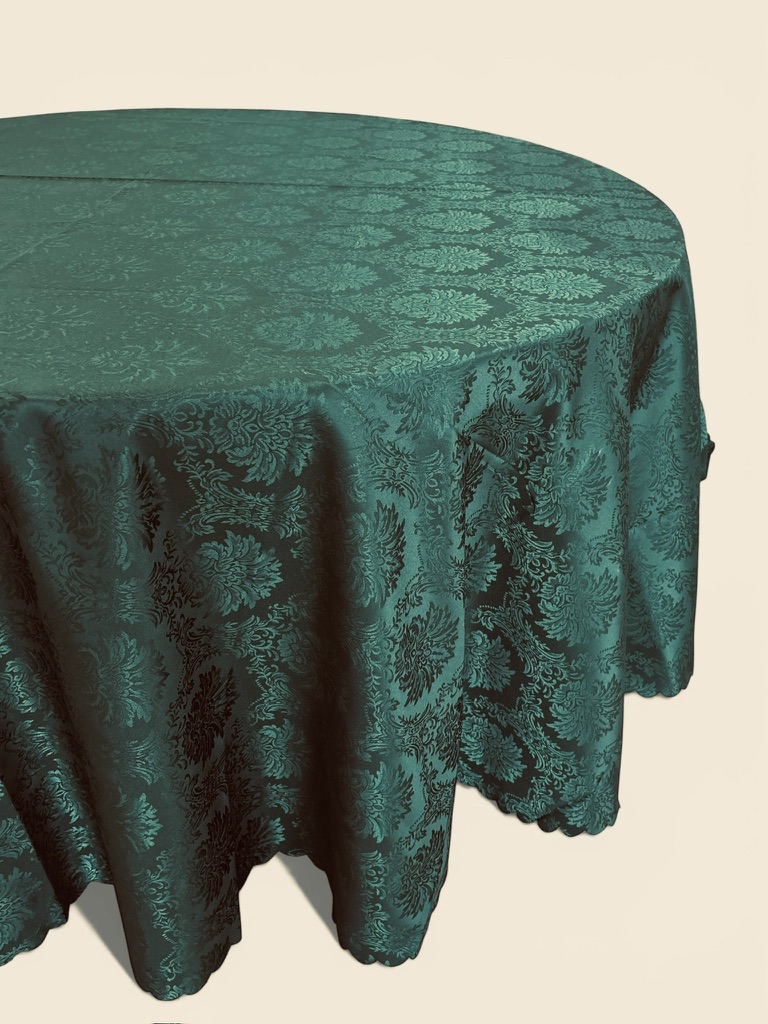 mantel verde redondo 3m