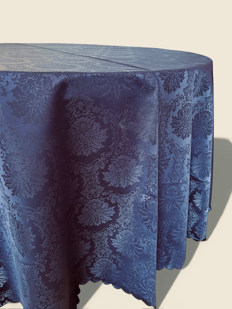 mantel azul rey redondo 3m