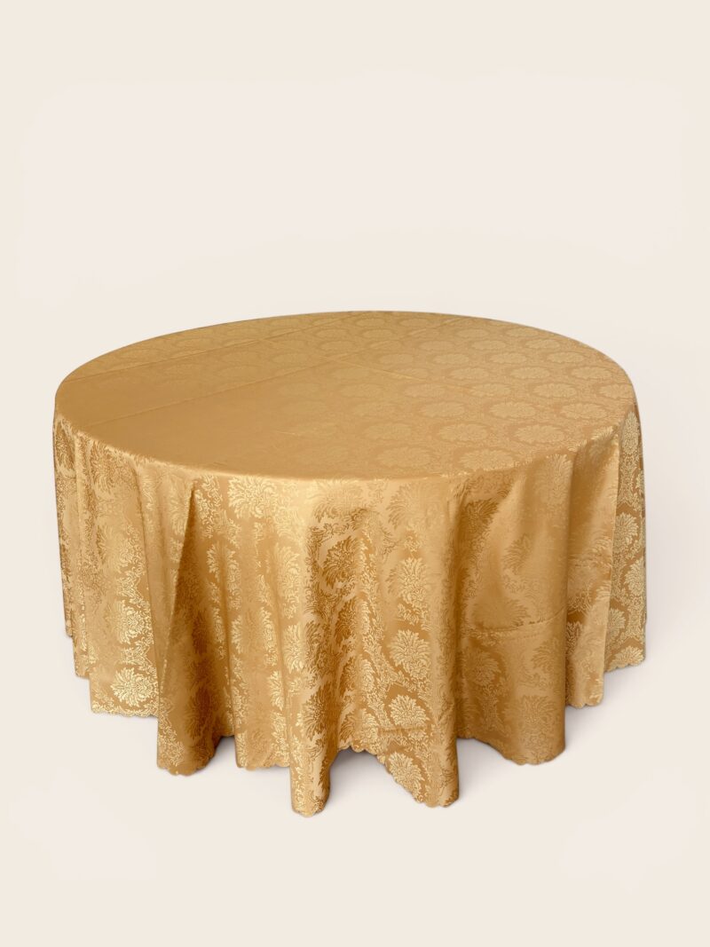 mantel dorado redondo 3m