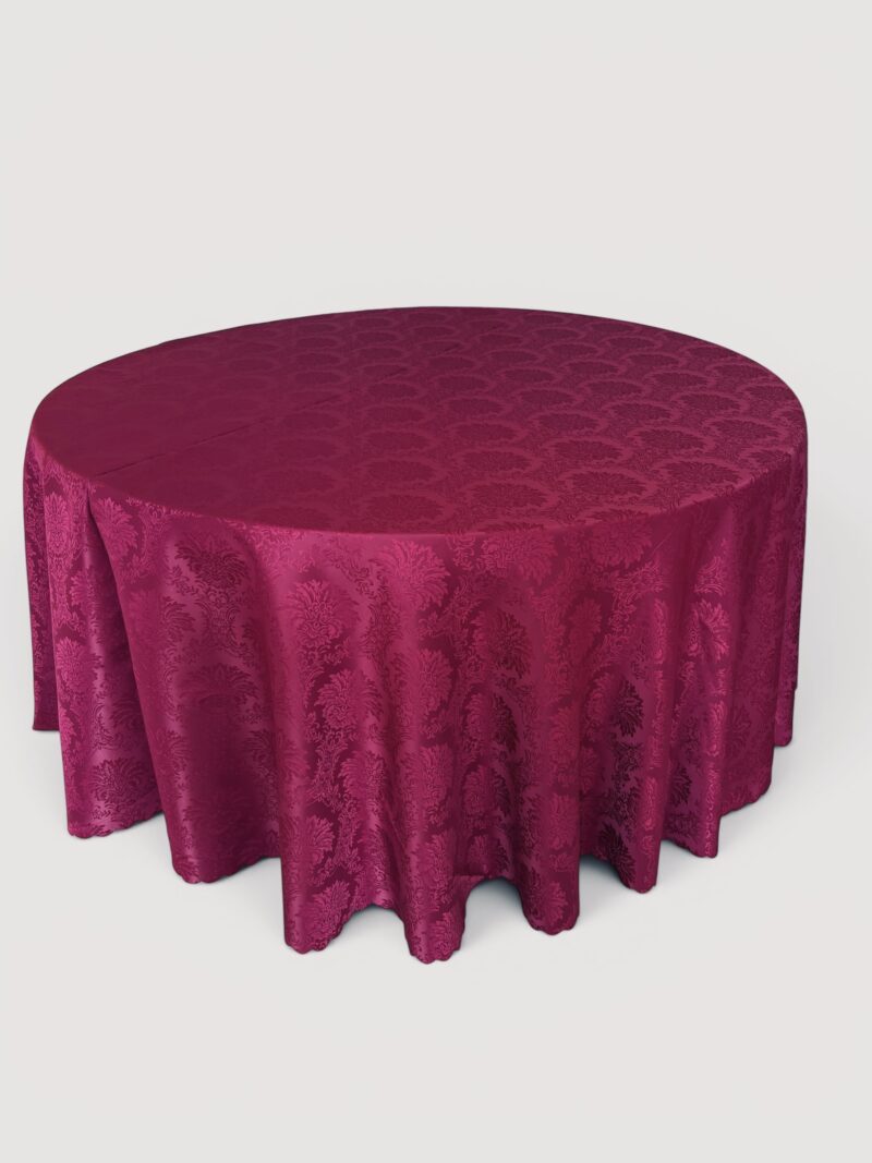 mantel borgoña redondo 3m