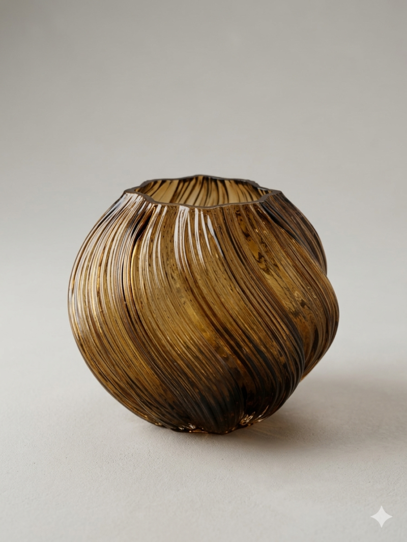 glass vase,18*16cm