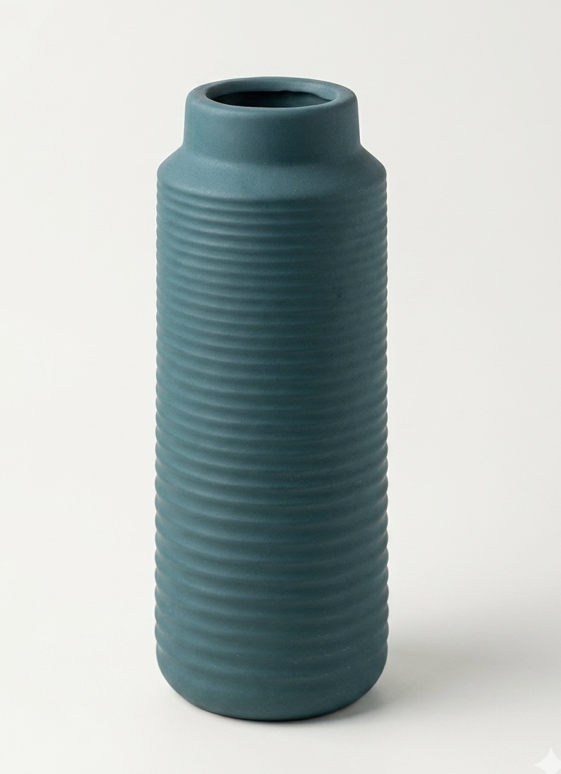 green ceramic vase