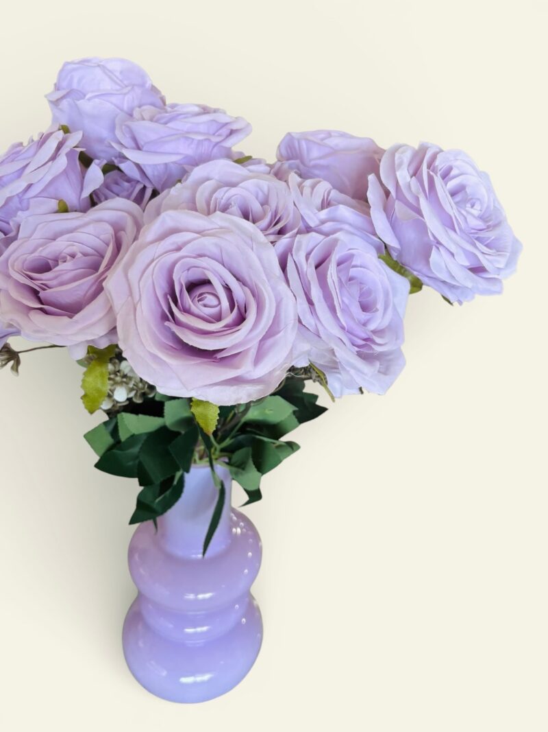 purple plastic flower