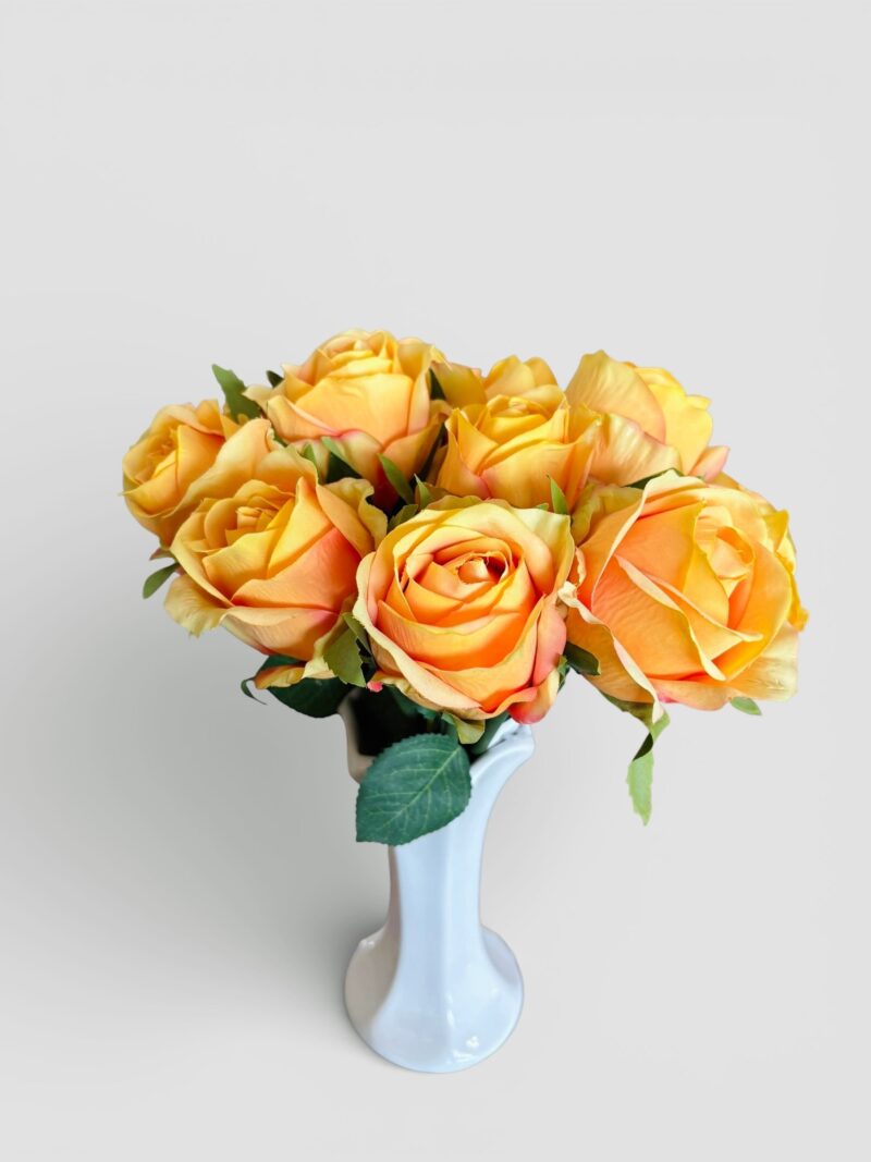 orange plastic flower