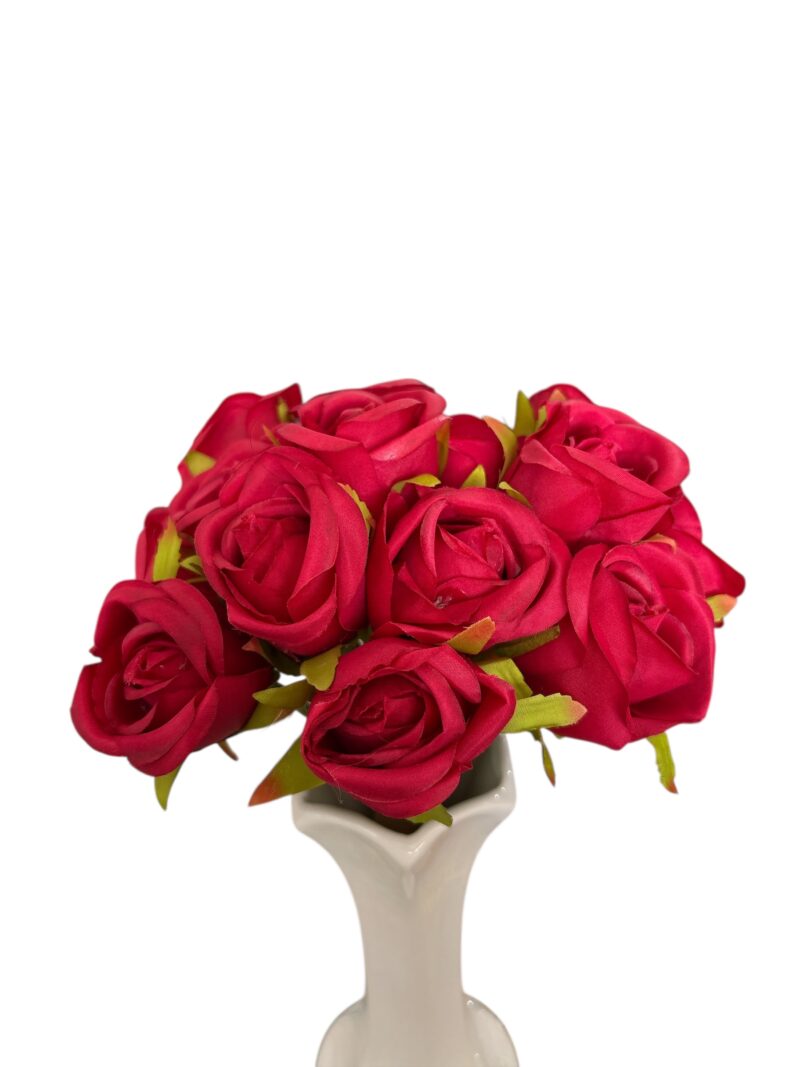 red plastic flower