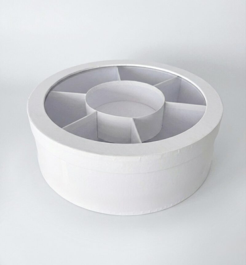 white gift box Ø35*11cm