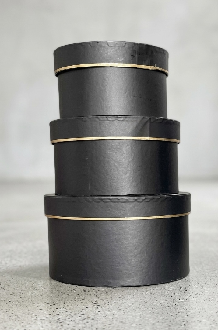 black 3pcs gift box small
